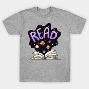 Read Outer Space Book T-Shirt